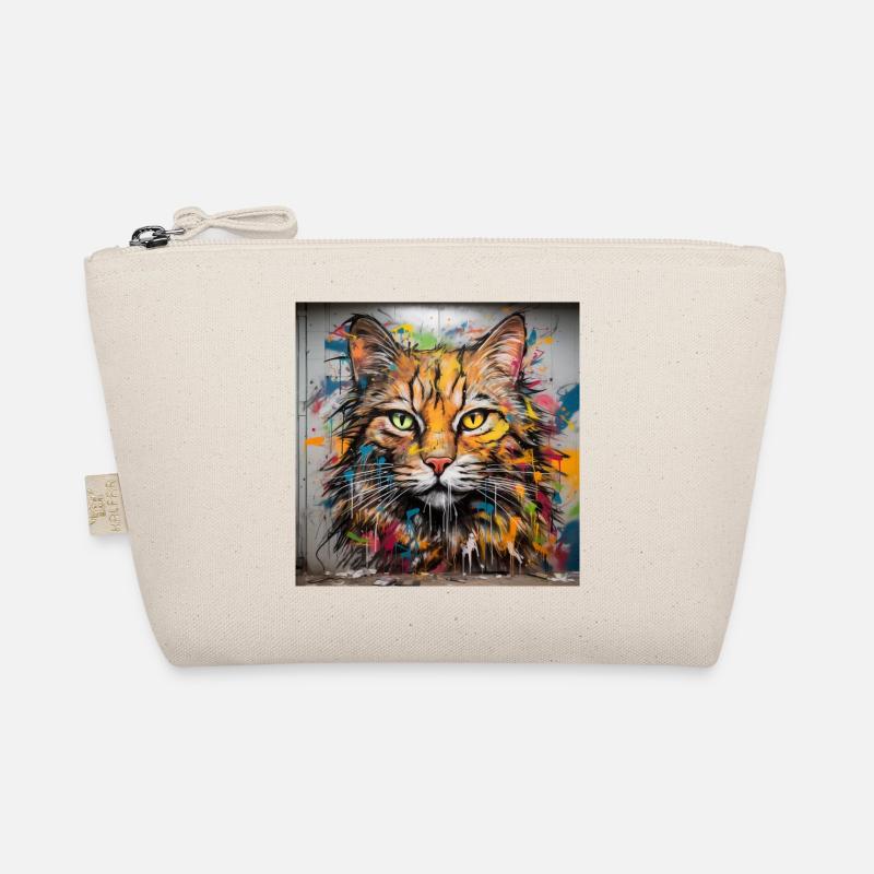 katzen graffiti - Bio-Täschchen - Natur