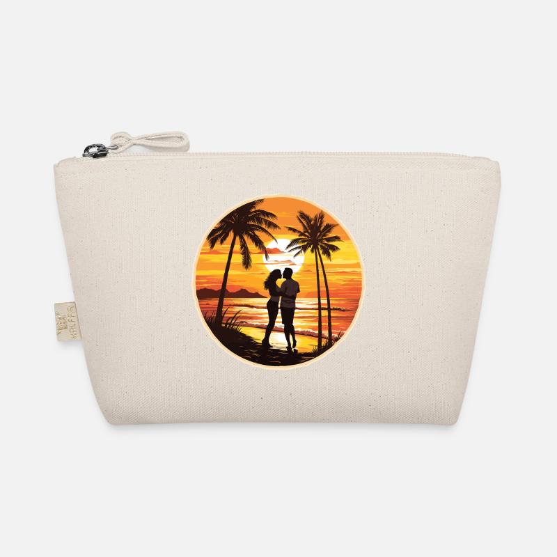 Plage, Île, Mer, Coucher de soleil Trousse biologique