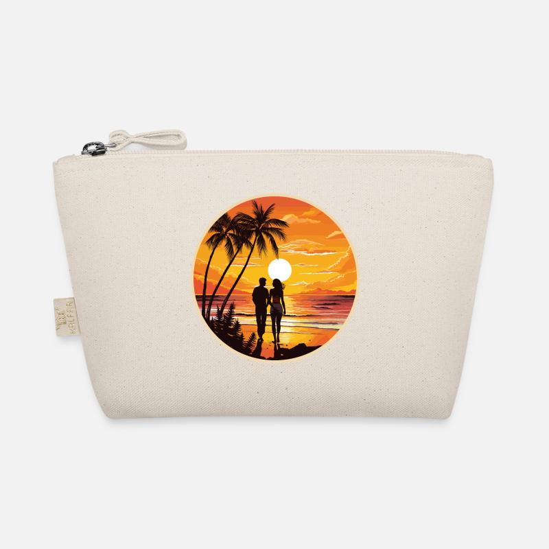 Coucher de soleil Couple Plage Trousse biologique