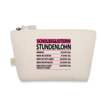 Schulbegleiterin Lustige Sprüche um Danke zu Sagen - Bio-Täschchen - Natur - Vorne