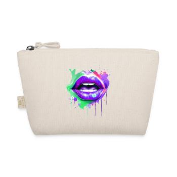 Lèvres colorées Kissing Mouth Femme Visage Cadeau Idée - Trousse biologique - nature - Devant