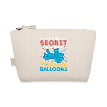 Ballon Twisting Design - Bio-Täschchen - Natur - Vorne