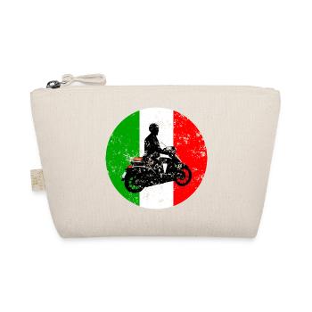 Roller Vintage Italy Scooter Urlaub - Bio-Täschchen - Natur - Vorne