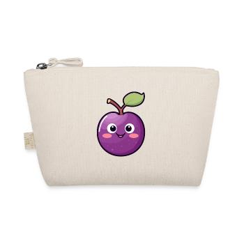 Kawaii Plum Sweet Plum - Organic Pouch - nature - Front