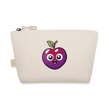 Kawaii Plum - Organic Pouch - nature - Front