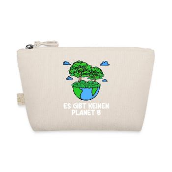 Baum Planet Erde Statement Umwelt Umweltfreundlich - Bio-Täschchen - Natur - Vorne