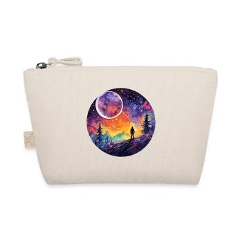 Exploration of watercolor surfaces - celestial - Organic Pouch - nature - Front