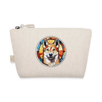 Akita Hunderasse Aquarellglas - Bio-Täschchen - Natur - Vorne