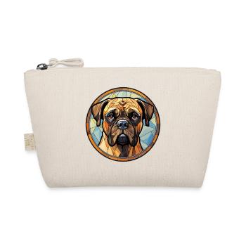 Bullmastiff Dog Breed Watercolor Glass - Organic Pouch - nature - Front