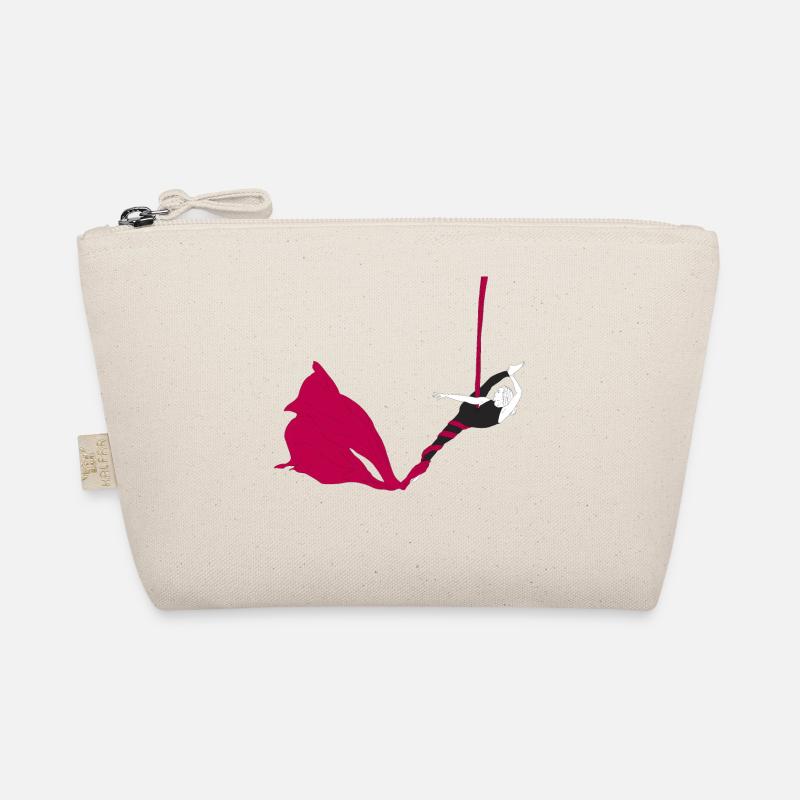 Magenta Silk's Aerial Acrobatics - Organic Pouch - nature