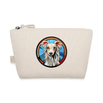 Chinese Crested Dog Breed Watercolor Glass - Organic Pouch - nature - Front