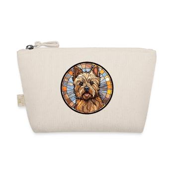 Cairn Terrier Hunderasse Aquarellglas - Bio-Täschchen - Natur - Vorne