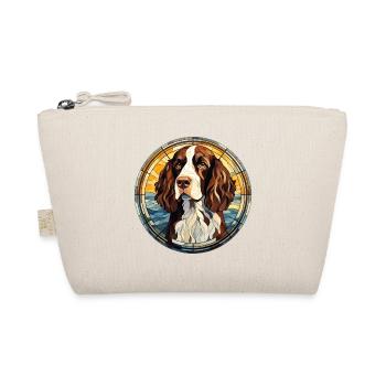 English Springer Spaniel Hunderasse Aquarell Glas - Bio-Täschchen - Natur - Vorne