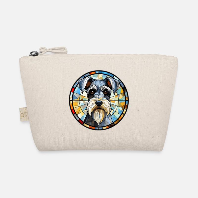 Zwergschnauzer Hunderasse Aquarellglas Bio-Täschchen