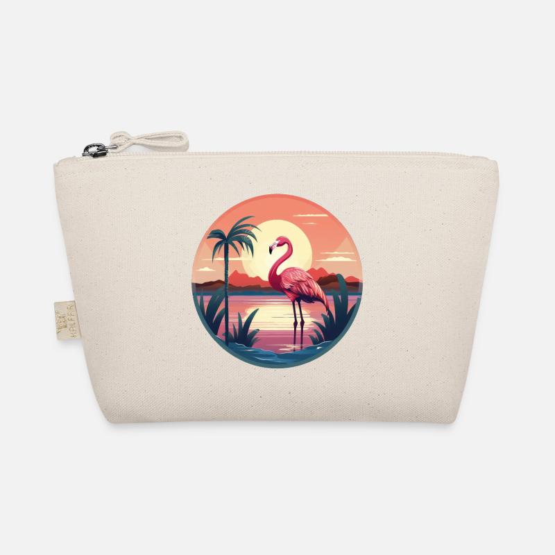 Flamingo - Bio-Täschchen - Natur