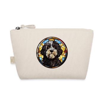 Portuguese Water Dog Breed Watercolor Glass - Organic Pouch - nature - Front