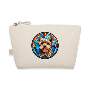 Yorkshire Terrier Dog Breed Watercolor Glass - Organic Pouch - nature - Front