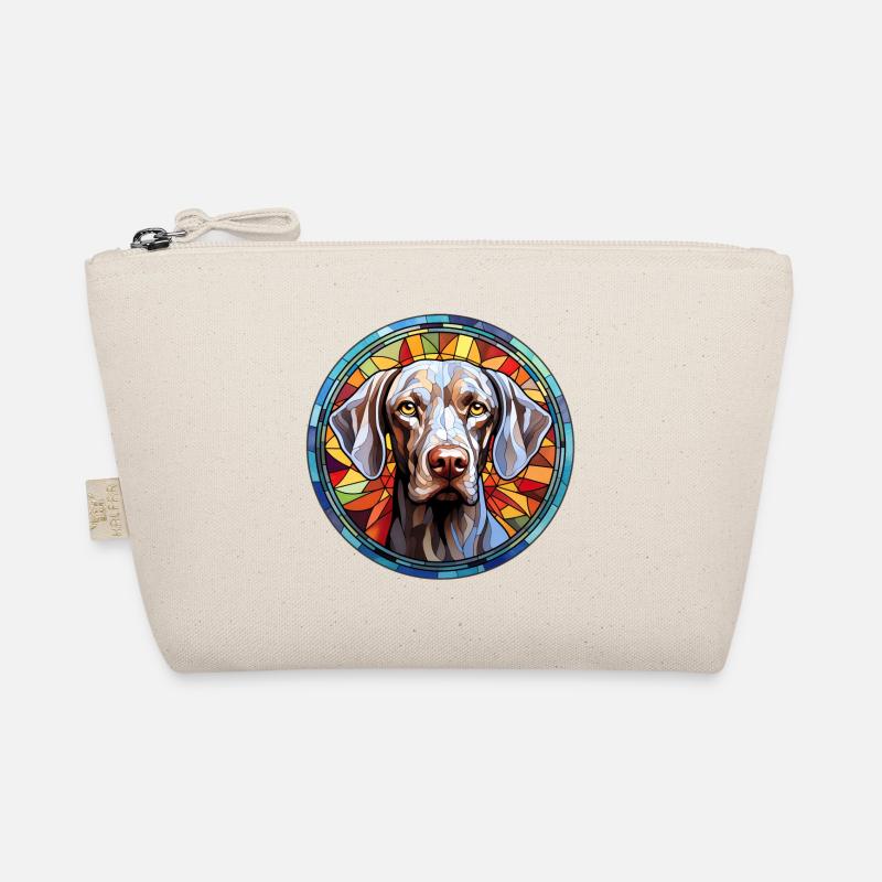 Weimaraner Hunderasse Aquarellglas - Bio-Täschchen - Natur