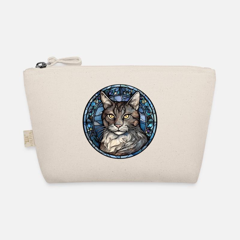 American Polydactyl Cat Breed Aquarelle Verre Trousse biologique