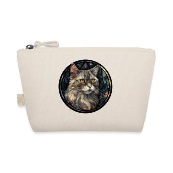 American Curl Cat Breed Aquarellglas - Bio-Täschchen - Natur - Vorne