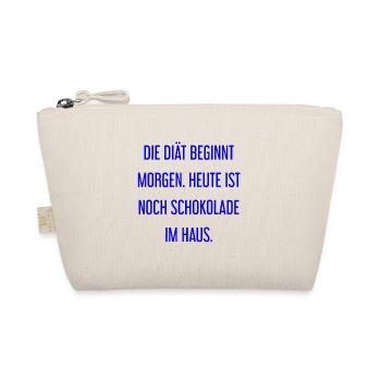 Die Diät beginnt morgen - Schokolade im Haus! - Bio-Täschchen - Natur - Vorne