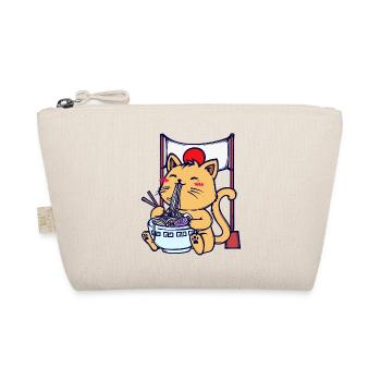 Katze Ramen Japanisch Mangastyle Anime Manga Comic - Bio-Täschchen - Natur - Vorne