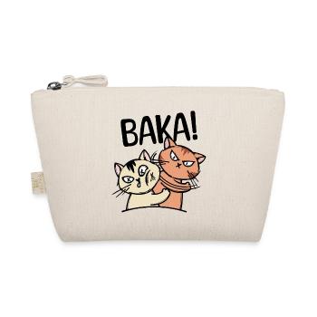 Baka Manga Katze Anime Comic Animation Spruch - Bio-Täschchen - Natur - Vorne