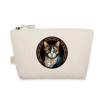 Japanische Bobtail Katzenrasse Aquarellglas - Bio-Täschchen - Natur - Vorne