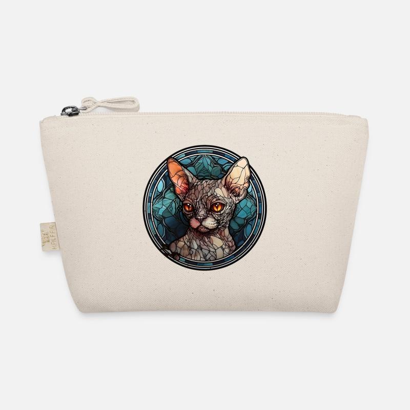 Devon Rex Cat Breed Aquarelle Verre Trousse biologique