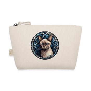 Burmese Cat Breed Watercolor Glass - Organic Pouch - nature - Front
