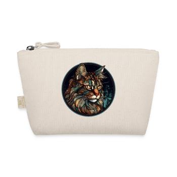 Maine Coon Cat Breed Aquarelle Verre - Trousse biologique - nature - Devant