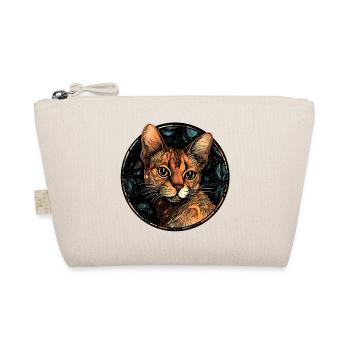 Ocicat Katzenrasse Aquarellglas - Bio-Täschchen - Natur - Vorne