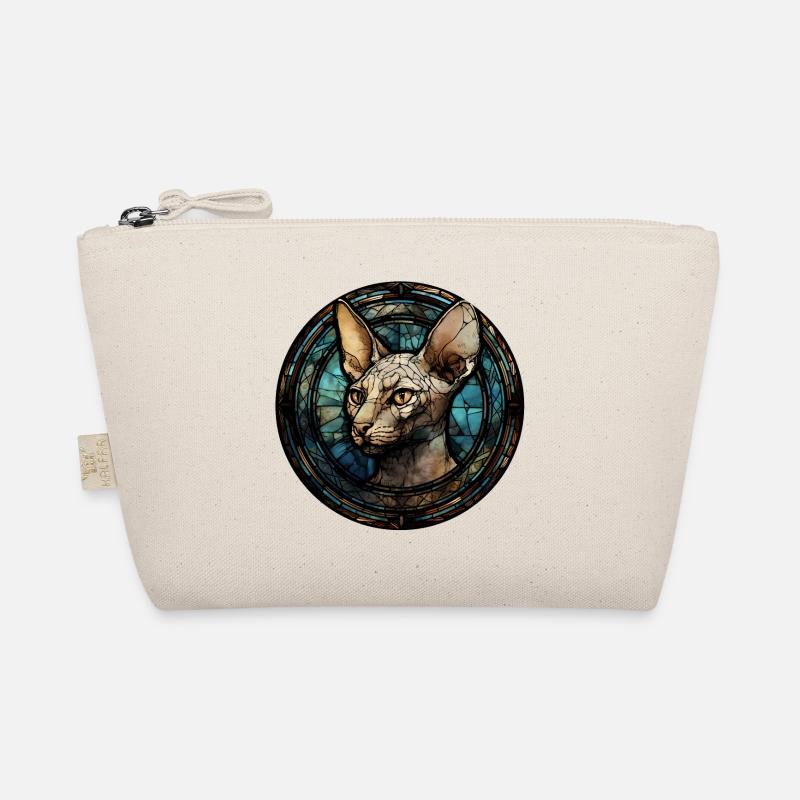Peterbald Cat Breed Aquarelle Verre Trousse biologique