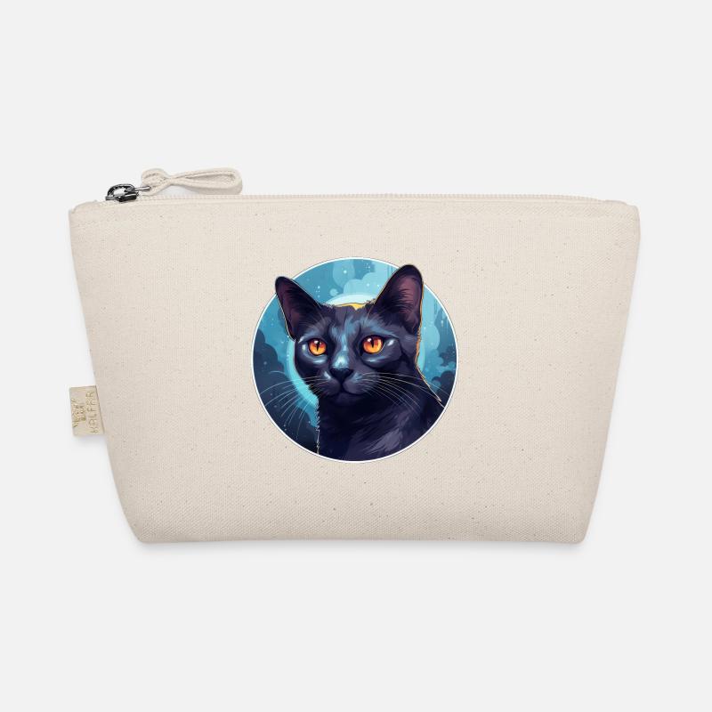 Russisch Blau Katze - Bio-Täschchen - Natur