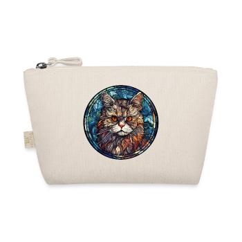 Selkirk Rex Katzenrasse Aquarellglas - Bio-Täschchen - Natur - Vorne