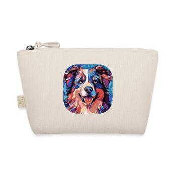 Aquarelle colorée de race de chien de berger australien - Trousse biologique - nature - Devant