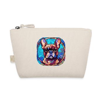 Coloré Race de Chien Bouledogue Français Aquarelle Verre - Trousse biologique - nature - Devant