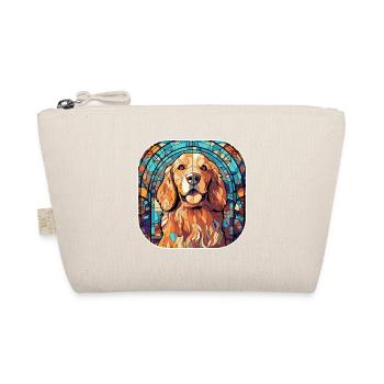 Colorful Golden Retriever Dog Breed Watercolor - Organic Pouch - nature - Front