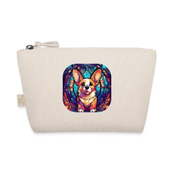 Coloré Corgi Dog Breed Aquarelle Peinture sur verre - Trousse biologique - nature - Devant