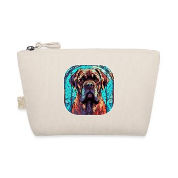 Colorful English Mastiff Dog Breed Watercolor Glas - Organic Pouch - nature - Front