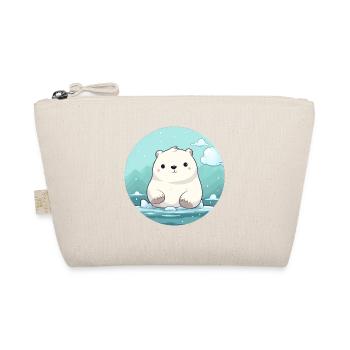 mignon petit ours polaire - Trousse biologique - nature - Devant