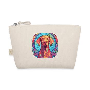 Colorful Vizsla Dog Breed Watercolor Glass Paintin - Organic Pouch - nature - Front
