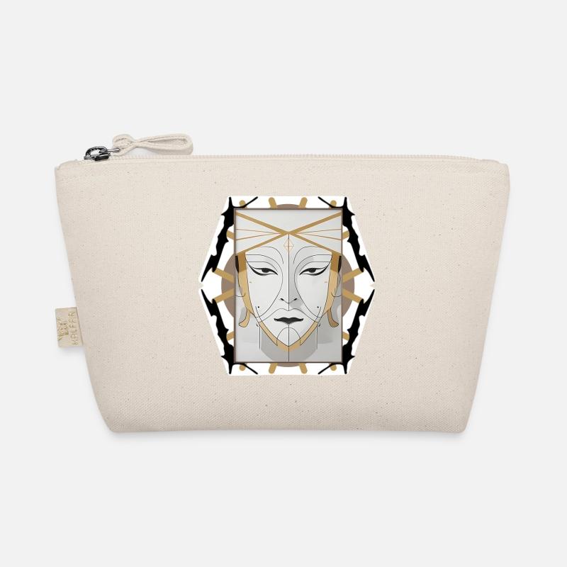 Boho-style face Organic Pouch