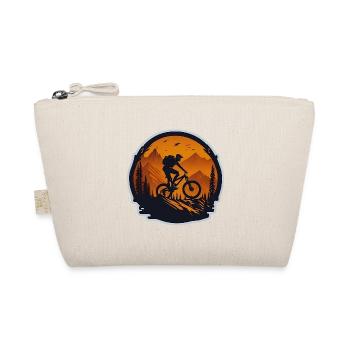 Mountain biking downhill - Organic Pouch - nature - Front