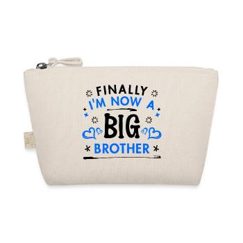 Heart Statement Proud Big Brother Brother's Heart - Organic Pouch - nature - Front