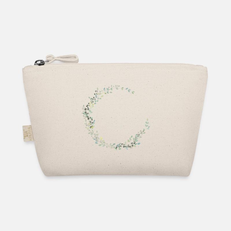 Halbkranz Elegant Eukalyptus personalisierbar Bio-Täschchen