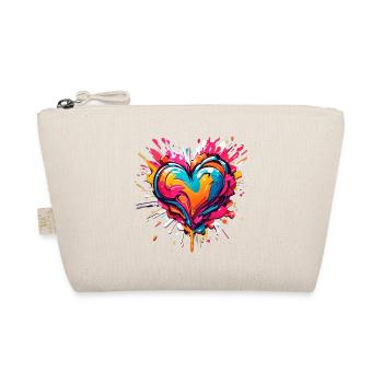 Heart of colored paintings - Organic Pouch - nature - Front