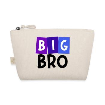 Proud Big Brother Brother's Heart Statement Bro - Organic Pouch - nature - Front