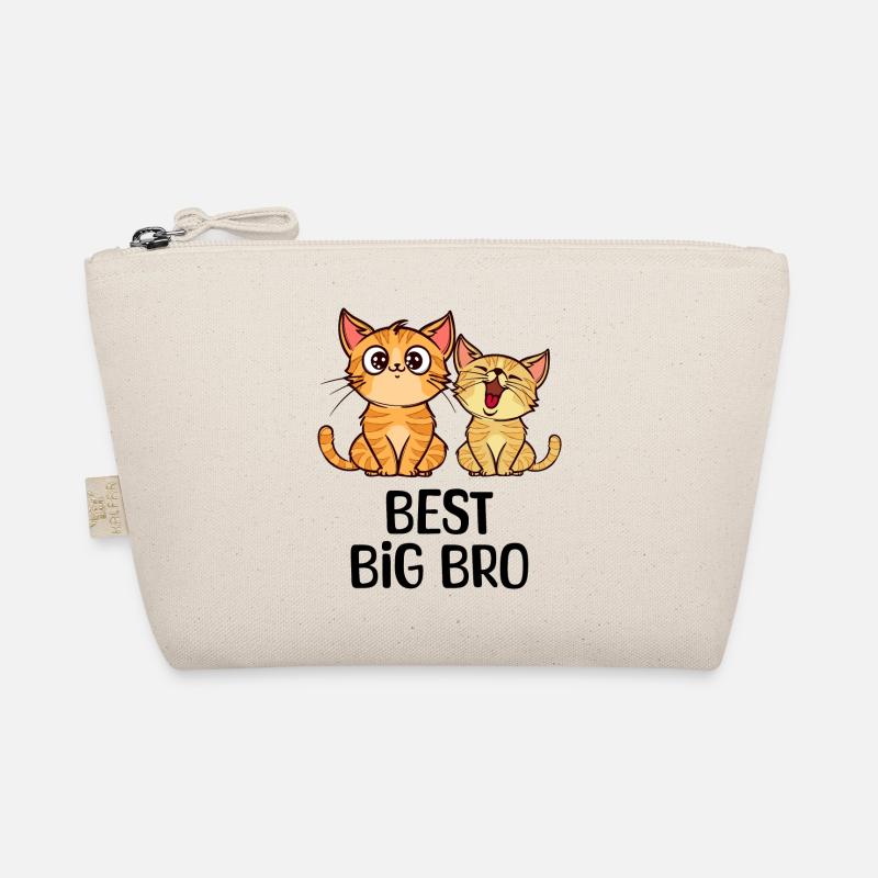 Katze Großer Bruder Statement Bro Geschwisterliebe Bio-Täschchen