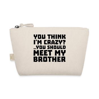 Siblings Big Brother Statement Brother's Heart - Organic Pouch - nature - Front